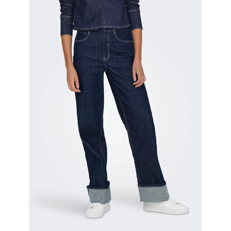 Onlmercer jeans - Dark blue denim