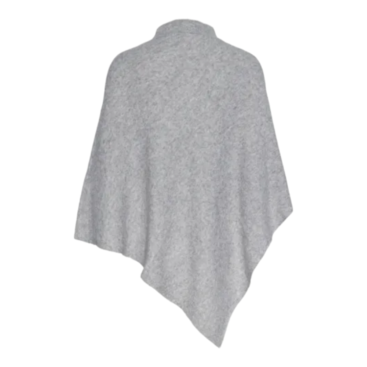 Pcfortuna poncho - Medium grey melange