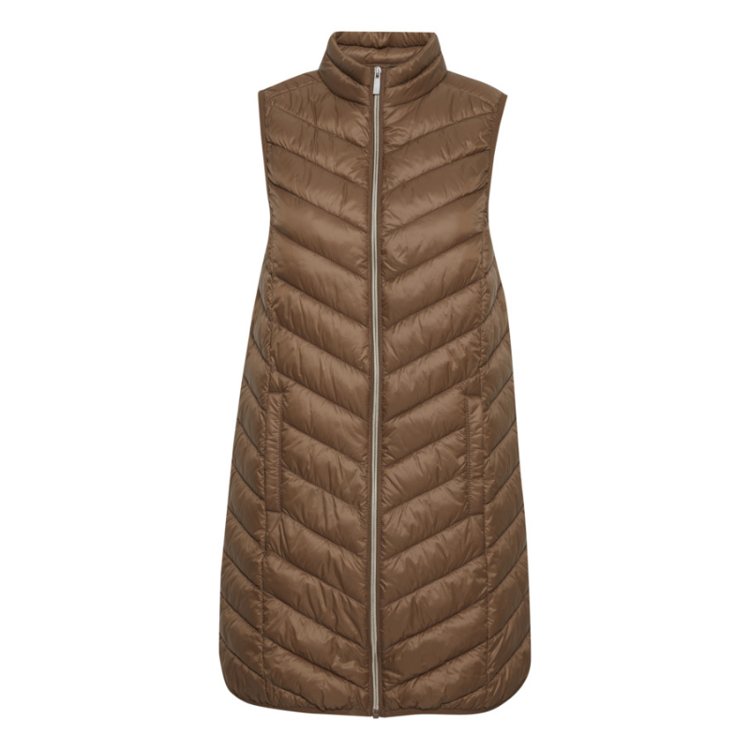 Frbapadding vest - Gold brown