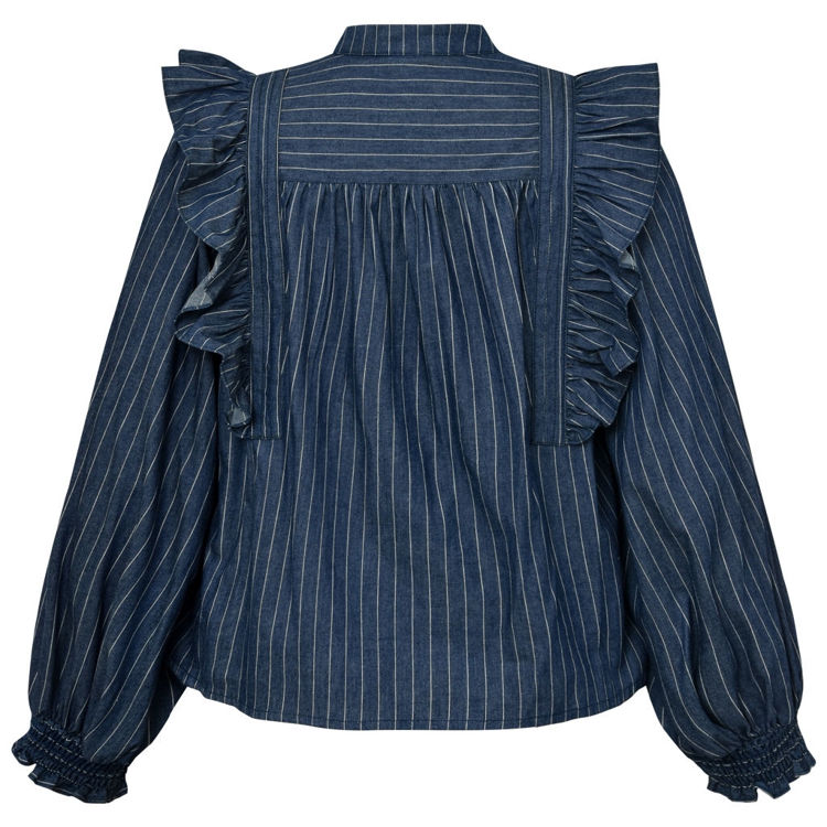 Kikago bluse - Dark blue stripes