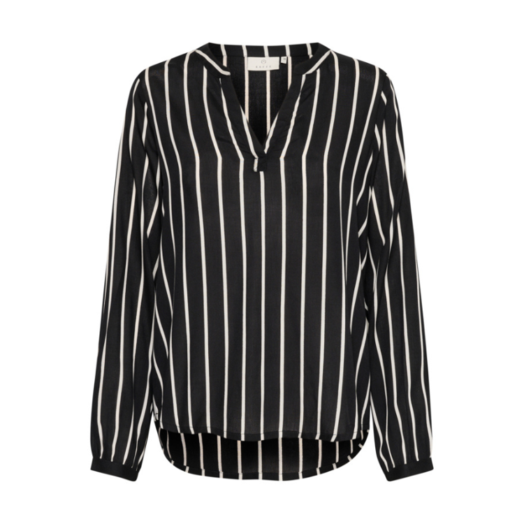 Kabeathe bluse - Black/chalk stripe