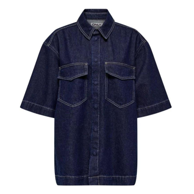 Onlsophie skjorte - Dark blue denim/rinse