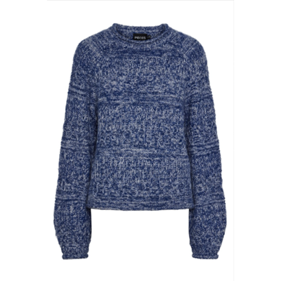 Pcnuella strikbluse - Bellwether blue