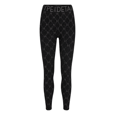 Hype the detail leggings - Black/silver (450-21-4)