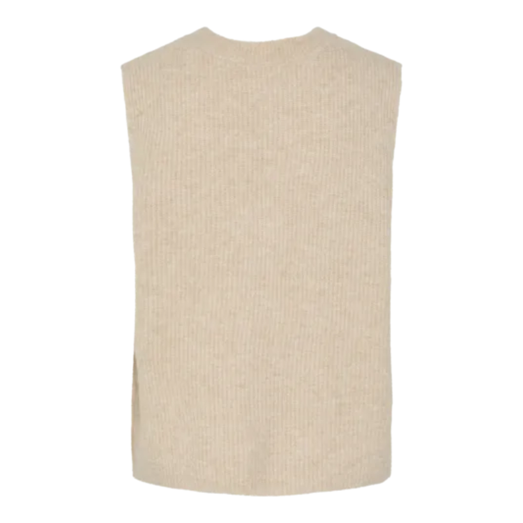 Pcsilly vest - White pepper/melange