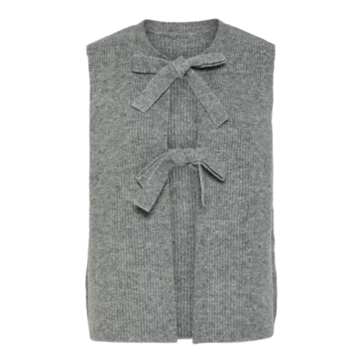 Pcsilly vest - Medium grey melange