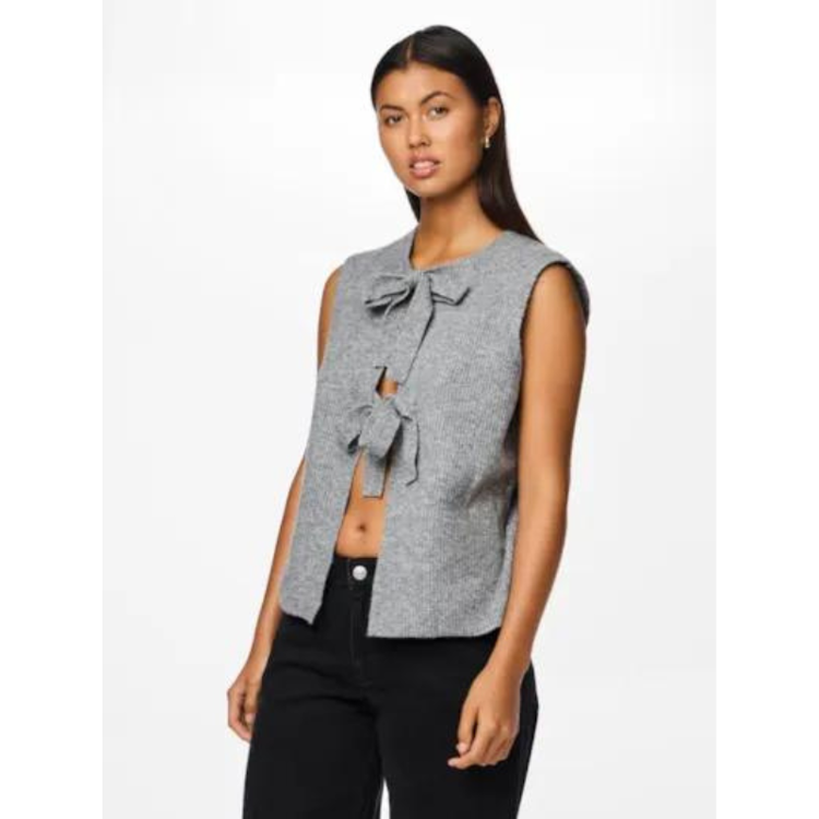 Pcsilly vest - Medium grey melange