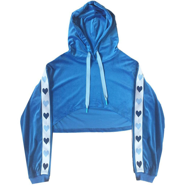 Svea sweatshirt - Blue hearts