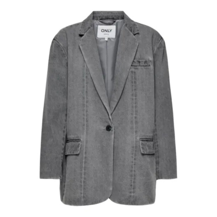 Onlcory blazer - Medium grey denim