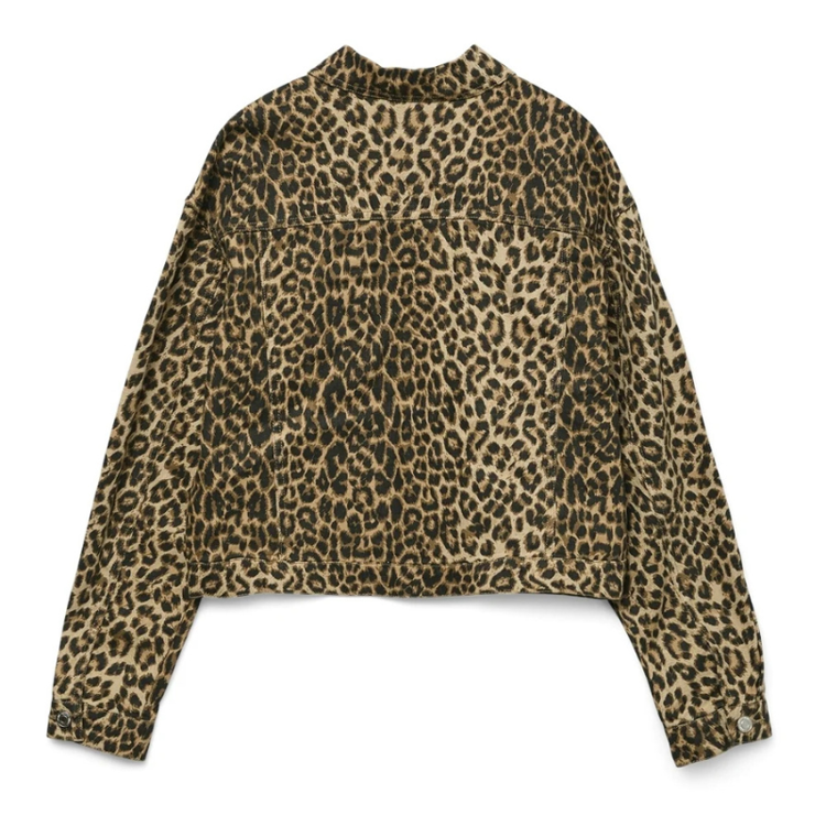 Vmtullah jakke - Silver mink/leopard