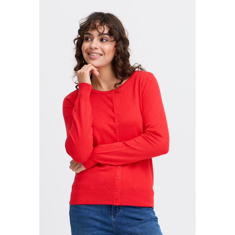 Frzubasic cardigan - Poinsettia