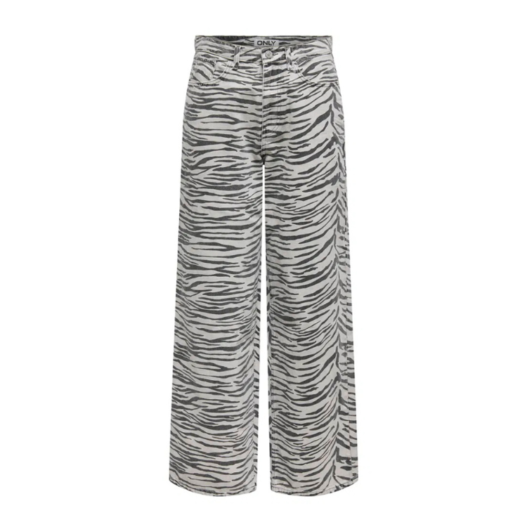 Onlhope buks - Light grey denim/zebra