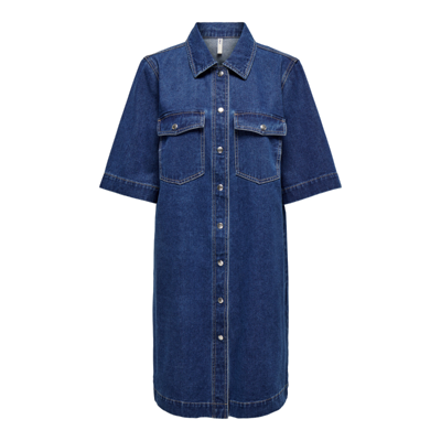 Onlbelle kjole - Dark blue denim