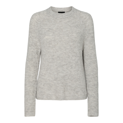 Pcellen strik bluse - Light grey melange