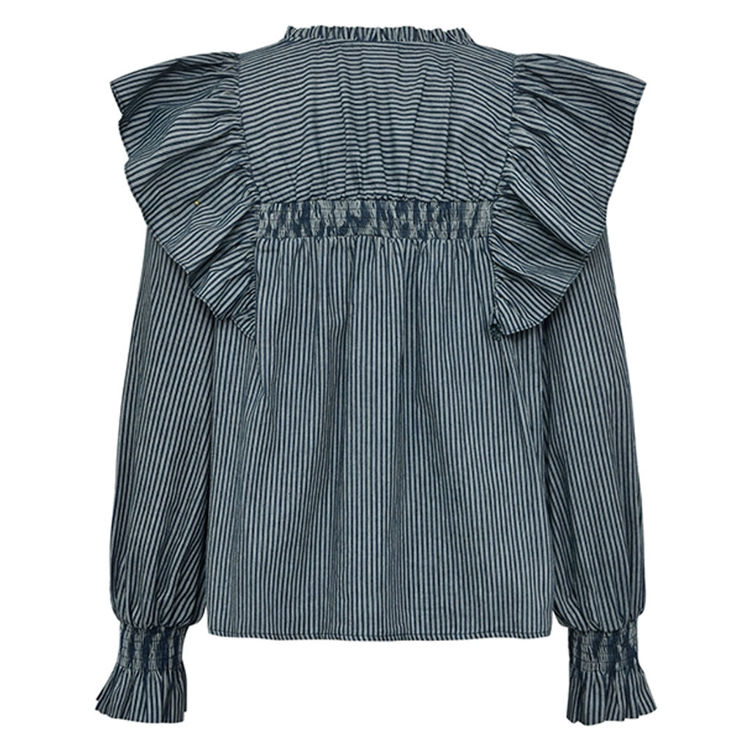 Karolago bluse - Navy blue stripes