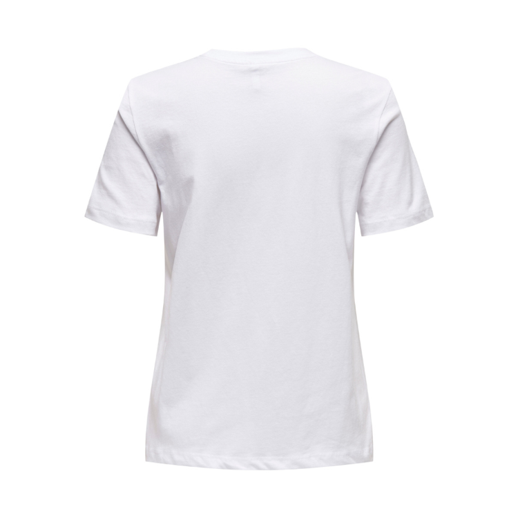 Onlketty t-shirt - Bright white/lemon