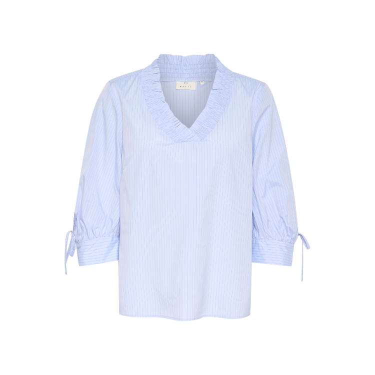 Katara bluse - Light blue pin stripe