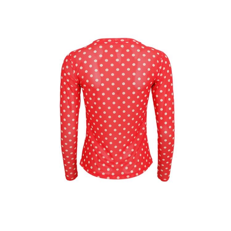 Bcannie mesh bluse - Red dotted