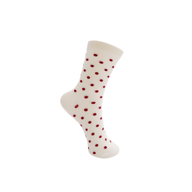 Bchelen sock - Creme/wine