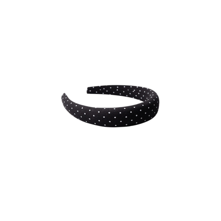 Bcpolka headband - White dot