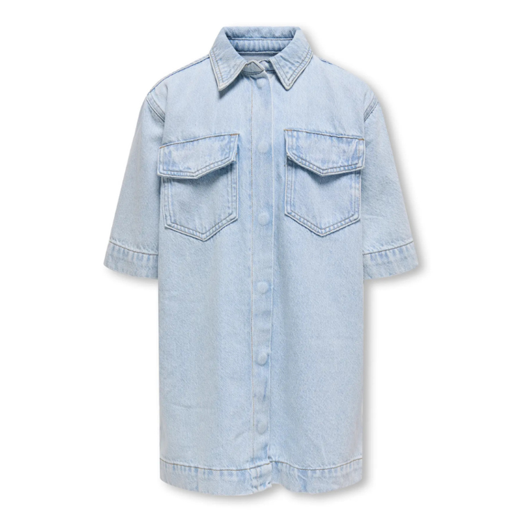 Kogsophie kjole - Light blue denim