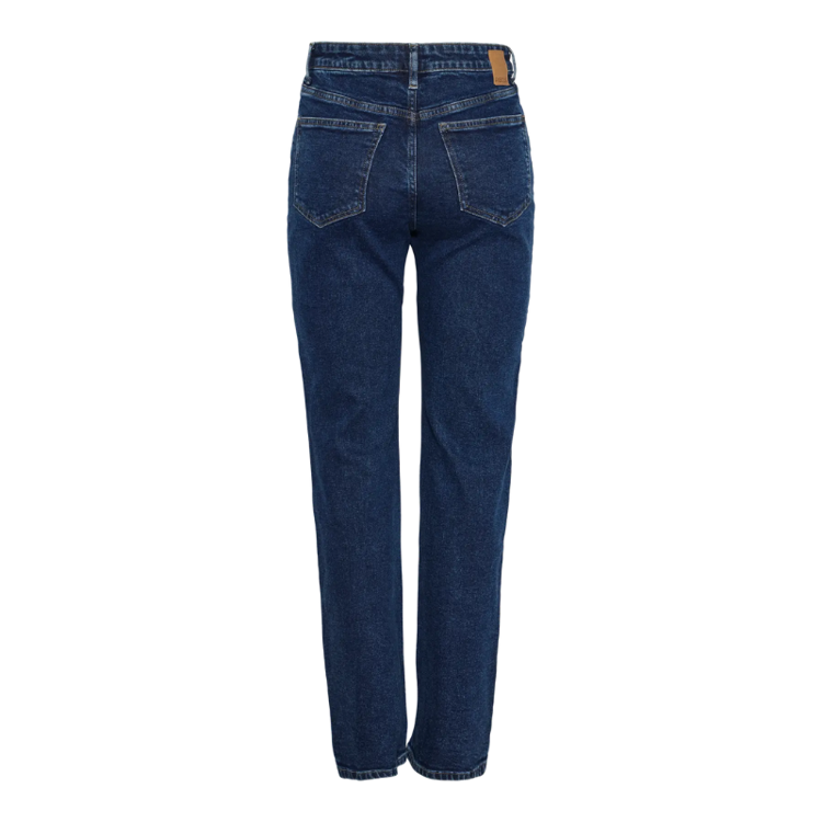 Pckelly straight jeans - Dark blue denim