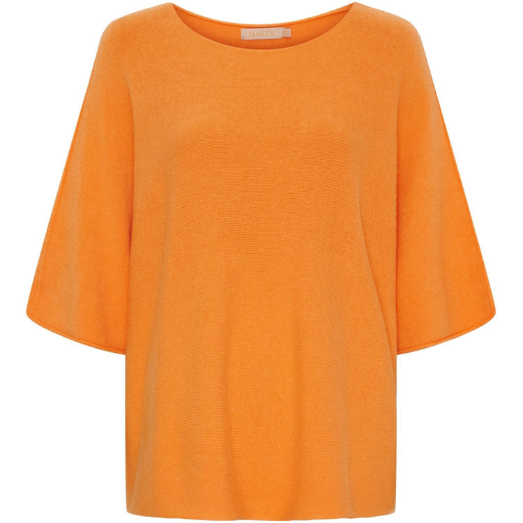 Mdcsia strik bluse - Orange 14472