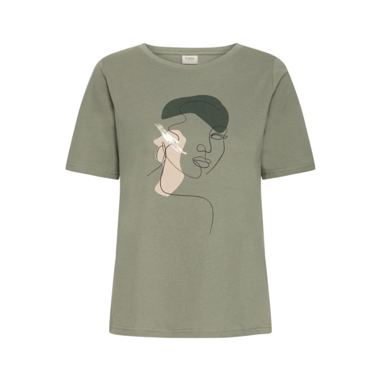 Frriley t-shirt - Agave green art