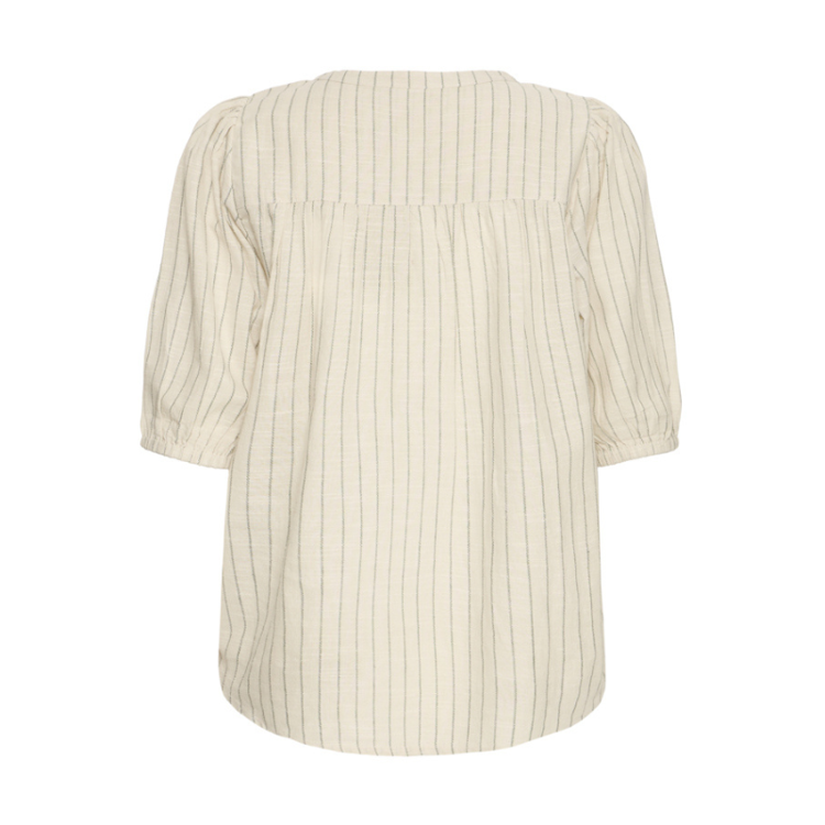 Fxbonnie bluse - Agave green melange stripe