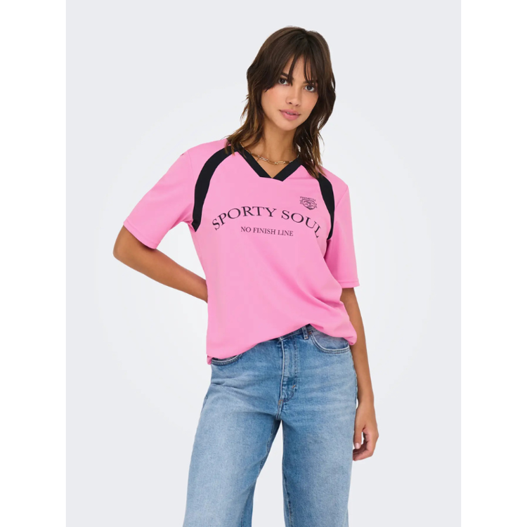 Onlnadine t-shirt - Fuchsia pink