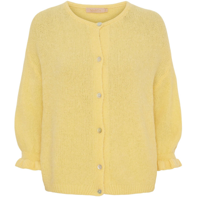 Mdcjuliana strik cardigan - Yellow 14484