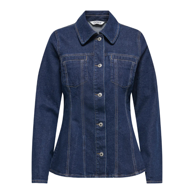 Onlelle jakke - Dark blue denim