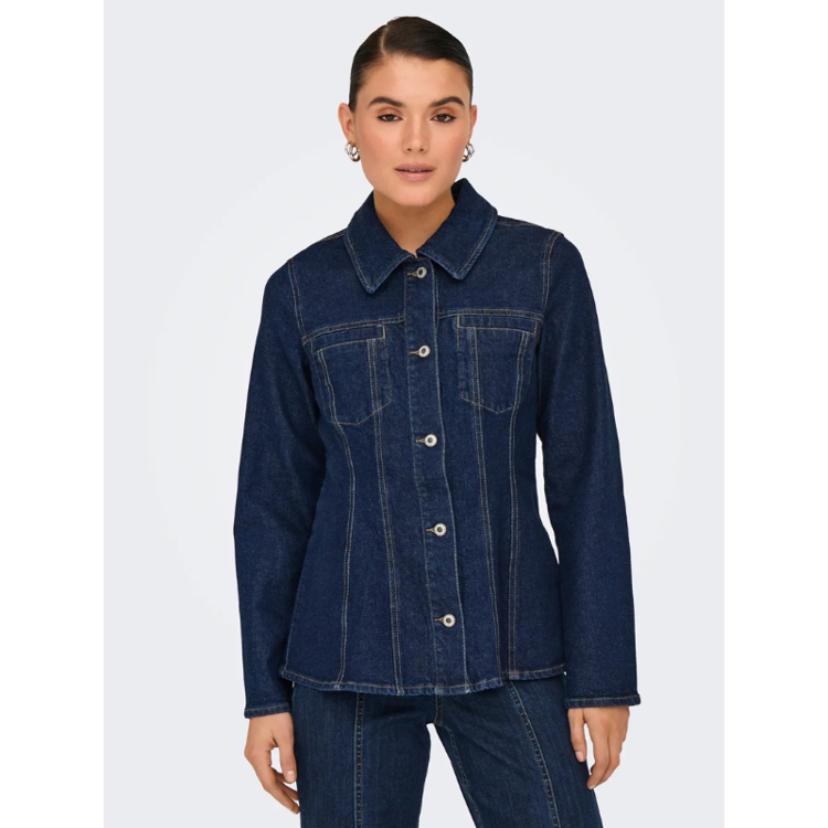 Onlelle jakke - Dark blue denim