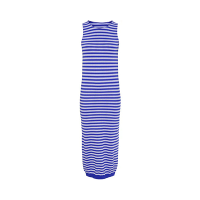 Joy kjole - Bluette/bianco