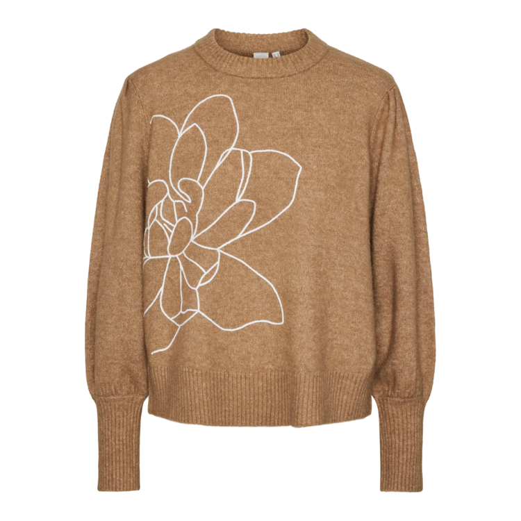 Yasjuva strik bluse - Tigers eye