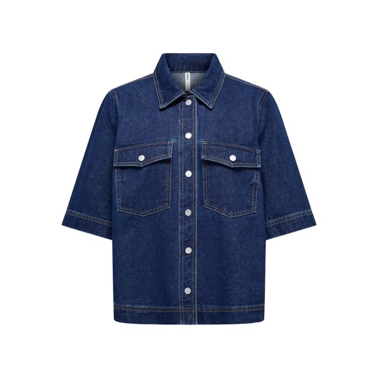 Onlbelle skjorte - Dark blue denim