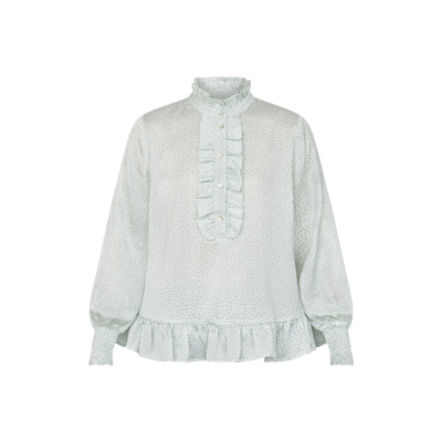 Love947-3 bluse - Mint dot