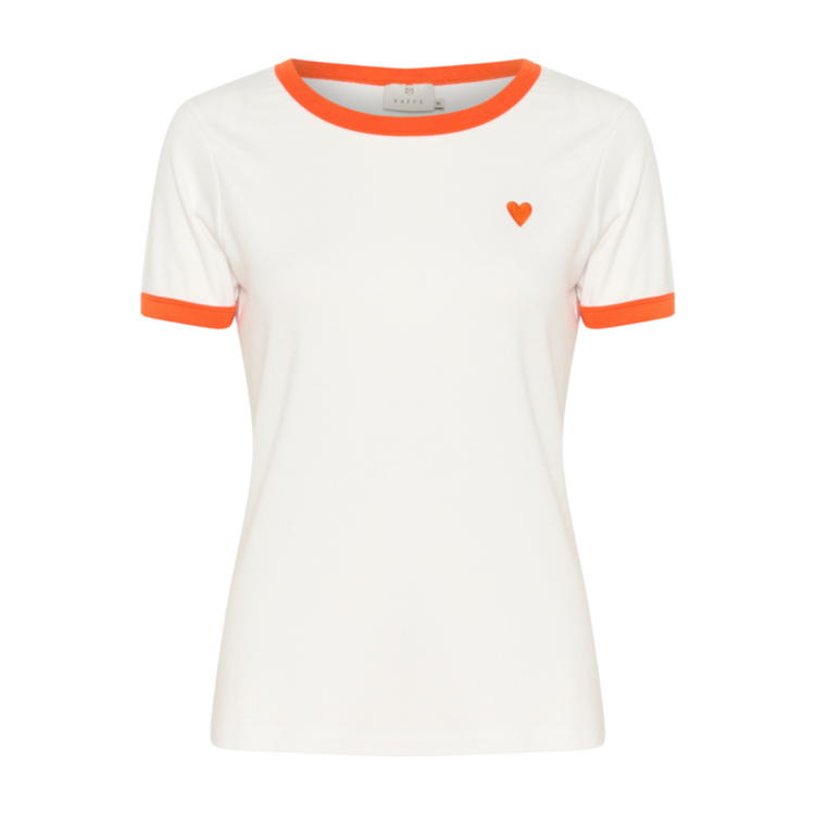 Kalilian t-shirt - Chalk/grenadine heart