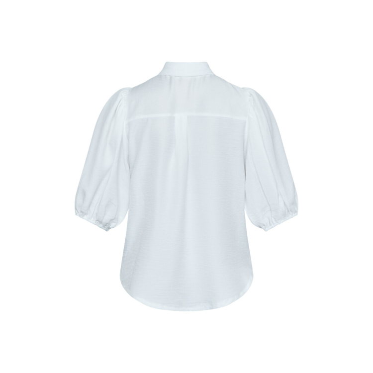 Ella bluse - White/bordeaux