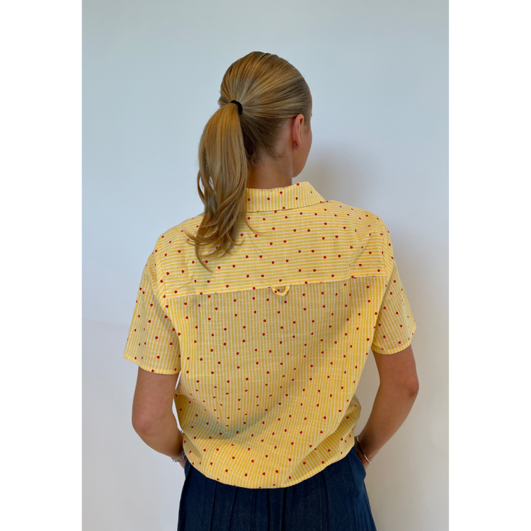 Gufo bluse - Yellow/cream