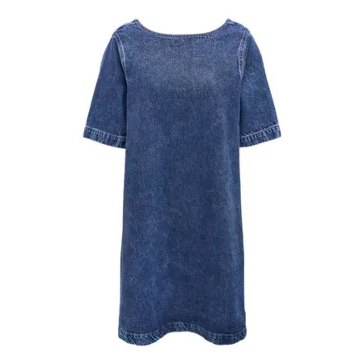 Onlgigi kjole - Medium blue denim