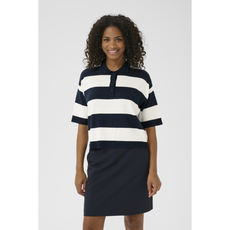 Kalizza polo strik - Midnight/chalk