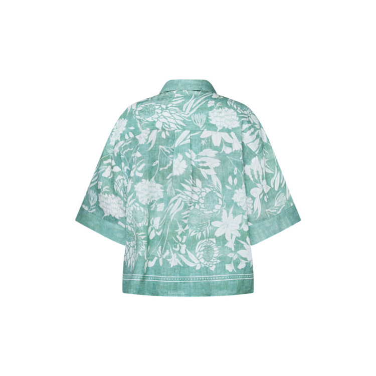 Love1338 skjorte - Green flower