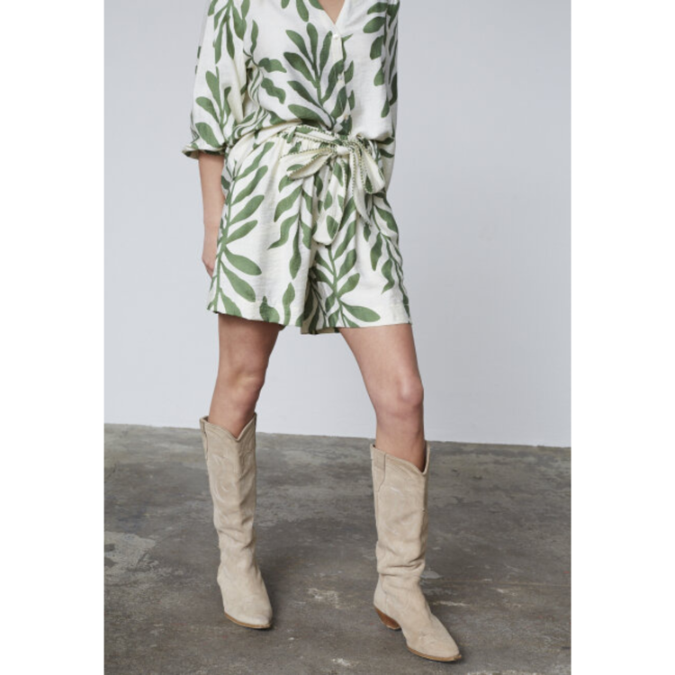 Ella shorts - Cream/khaki