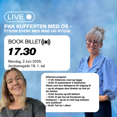 Pak kufferten med os – eksklusivt live-event!