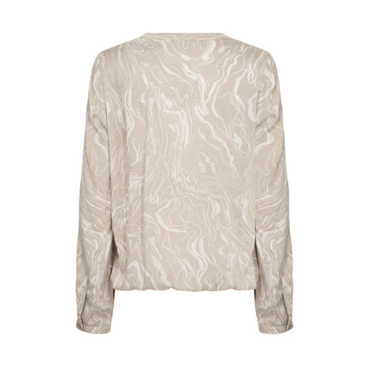 Kaditte bluse - Feather gray/chalk