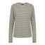Ulla ls bluse - Dark army white stripe