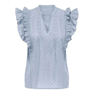 Onlraina top - Soft chambray