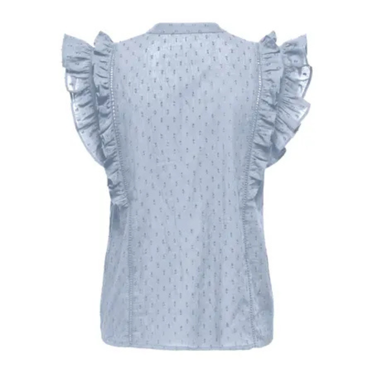 Onlraina top - Soft chambray
