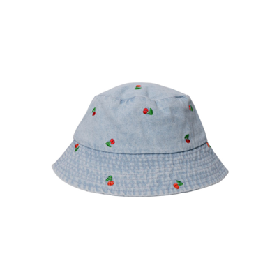 Bcmaluca bøllehat - Lt. blue denim/cherry